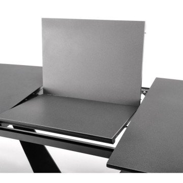 Фото7.Раскладной стол FANGOR 160 (220) x90 Halmar темно-серый